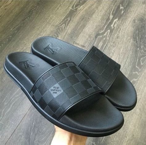 louis vuitton men slides|Louis Vuitton open toe slippers.